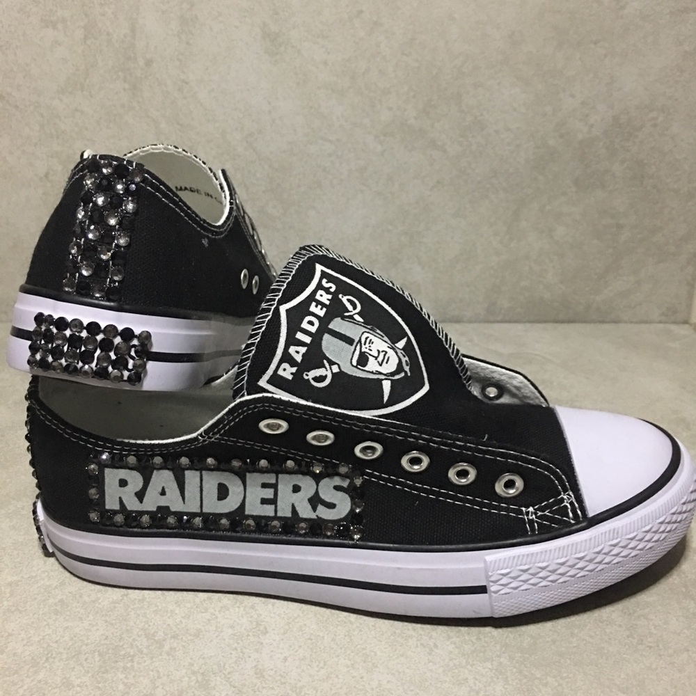 COMPASS BRAND NFL OAKLAND RAIDERS BLING SHOES